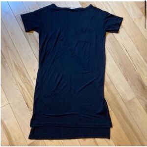 T Alexander Wang T shirt rayon dress in black size extra small